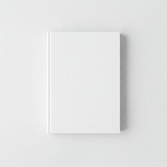 Blank hardcover book mockup. isolated on white background. Flat lay view. It can be used for promo, catalogs, brochures, magazines, etc. Ready for your design, book with white blank cover isolated.