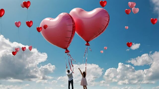 heart shaped balloons
