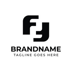 Letters FZ Monogram Logo, suitable for any brand with ZF or FZ initials