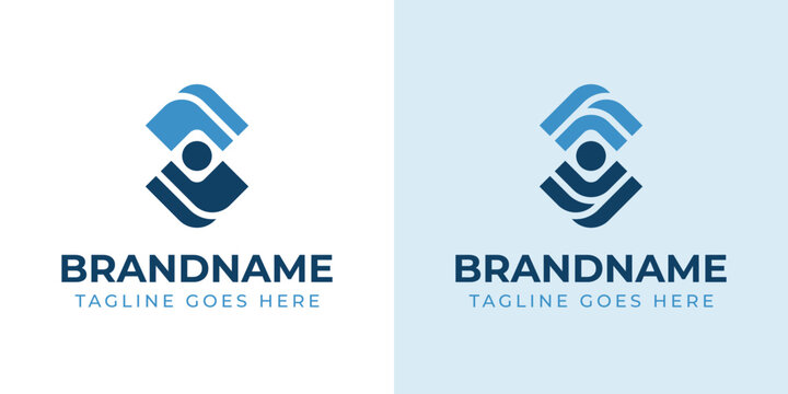 Letters FY People Logo,  integrated with abstract figures, symbolizing unity and collaboration