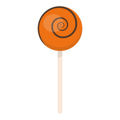 Halloween Sweet Candy Element. Flat Cartoon Vector Illustration.