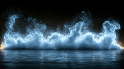 Abstract ethereal smoke effect