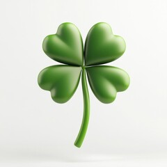 Fototapeta premium Shamrock icon plant green accessories.