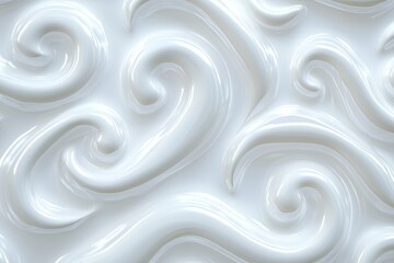 Fototapeta premium 3D illustration white seamless patt