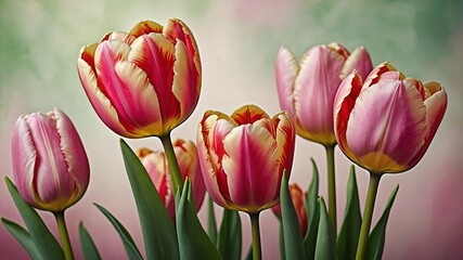 Elegant Pink Tulips