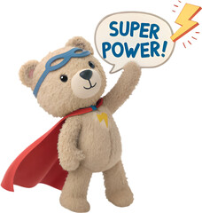 The charming teddy bear cartoon features a lovable, soft, and cuddly design, perfect for all ages. 