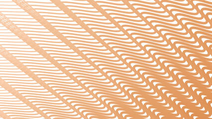 Orange stripes wave pattern background for fabric style