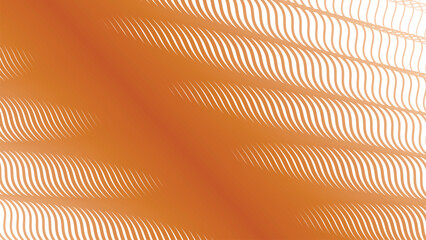 Orange stripes wave pattern background for fabric style