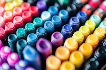 Clear Pixel Visual of Collection of Permanent Markers