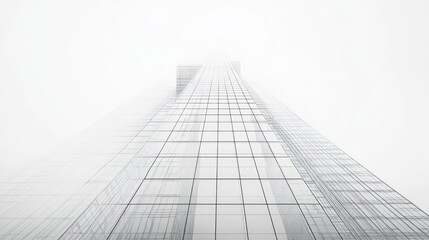 Fototapeta premium Architectural Skyscraper Perspective View