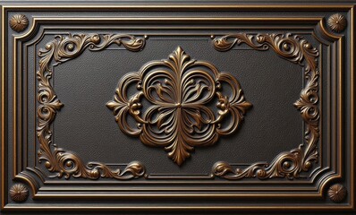 Elegant antique decorative wall panel