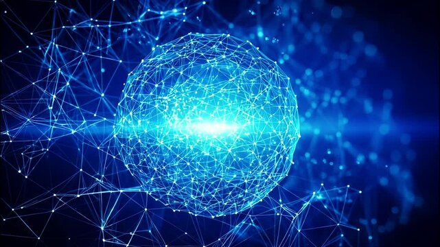 3D Animation of Cyberspace, Cybersecurity Protecting Data, and Safe IT Network Concept.