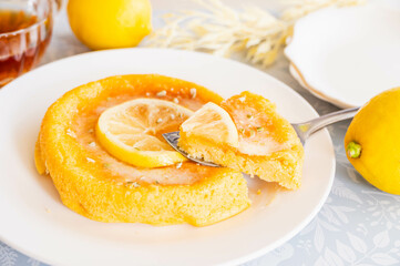 炊飯器でレモンヨーグルトケーキ