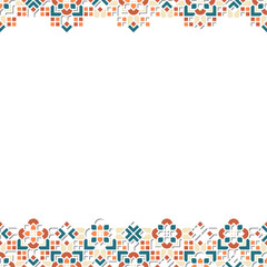 Islamic Geometric Ornament with Shadow and Silhouette Textured