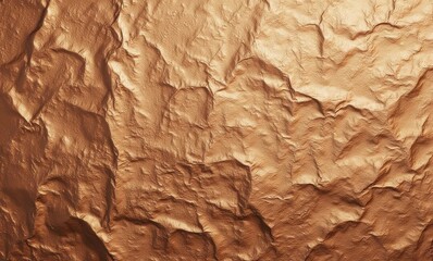 Texture of crumpled golden foil