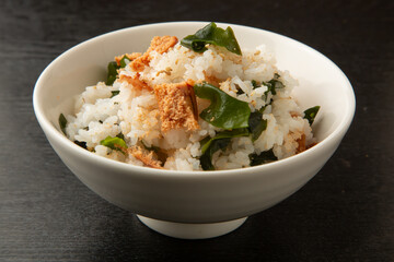 たらことわかめの炊き込みご飯