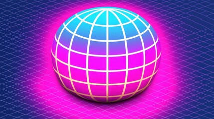 A detailed globe resting on a rich purple background highlighting the continents and oceans clearly