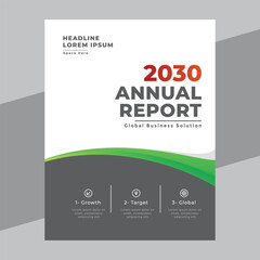 Annual report brochure flyer design template vector, Leaflet, presentation book cover templates