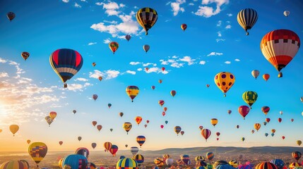 Fototapeta premium festival balloon blue