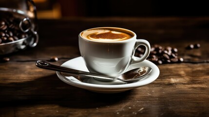 Obraz premium brew cup of coffee espresso