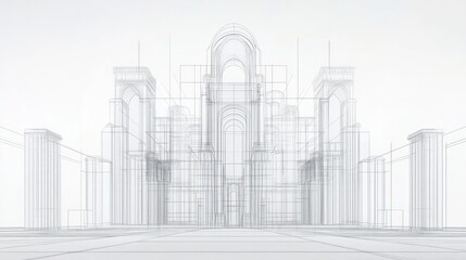 Architectural Blueprint of Palace