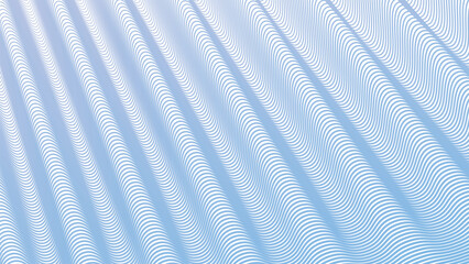 Aero Blue wave line stripes pattern background for fabric style