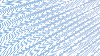 Aero Blue wave line stripes pattern background for fabric style