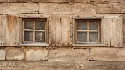 character old wooden wall
