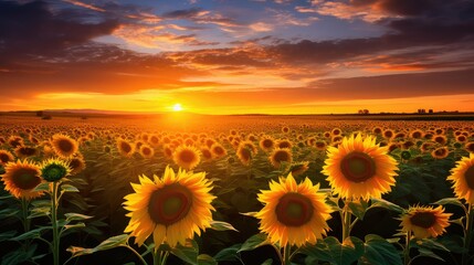 Fototapeta premium yellow orange sunset background