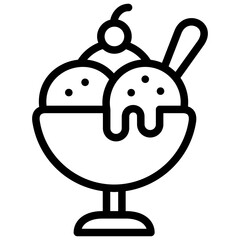 Obraz premium ice creamery icon