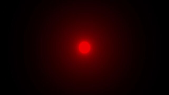 emergency red light animation on black background, looping emergency light animated.