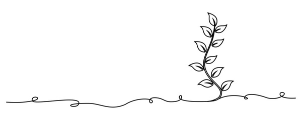 creeping tree branch vector