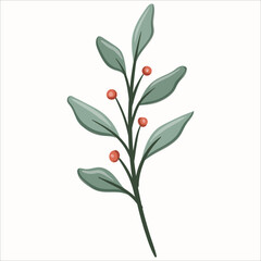 Elegant Hand-Drawn Peach Floral Elements