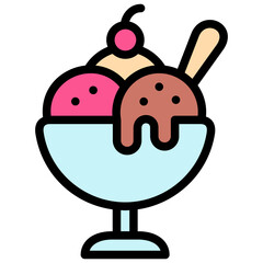 Obraz premium ice creamery icon