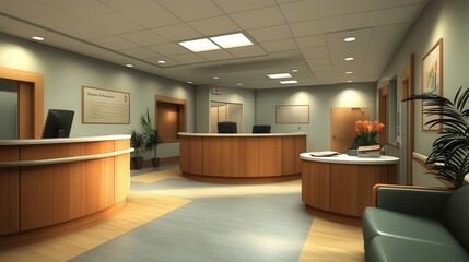 hospital room with a minimalist aesthetic, premium wood finishes, and a personal entertainment hub