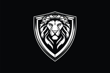 Lion head vector image  template