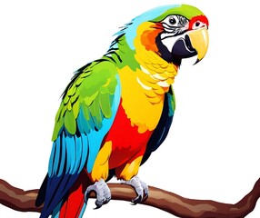Fototapeta premium blue and yellow macaw