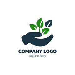 Green initiatives logo design for nonprofits corporate sustainability departments or community-based environmental projects