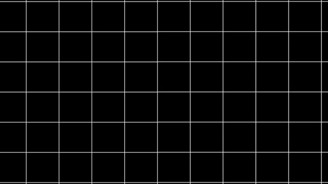 White graph paper grid motion video background. Animated grid lines moving from top to bottom background video