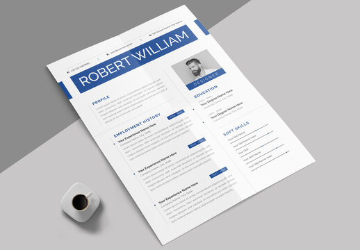 Creative Resume Template Layout