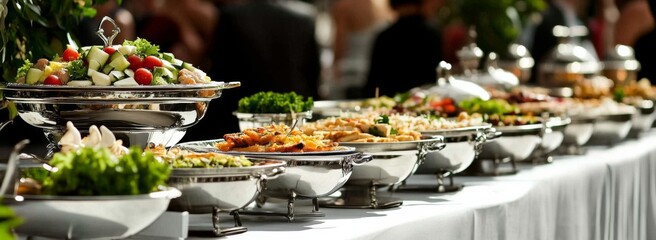 Exquisite Wedding Reception Buffet Catering Services for Memorable Events