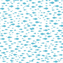 Colored silhouettes of groups of sea fishes. Colony of small fish. Icon with river taxers. Logo fish.
Colored silhouettes school of fish. A group of silhouette fish swim in a circle. Marine life.