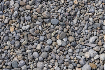 Lake sediments, Gray to brownish gray sandy gravel and gravelly. Sedge Bay, Yellowstone National Park in Wyoming. Yellowstone Lake