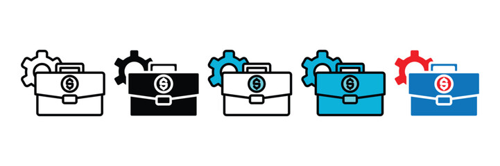 Business Icon Set Multiple Style Collection