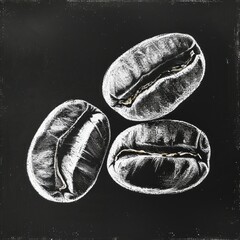 Simple coffee beans icon beverage reptile produce.