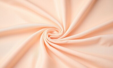 Soft peach fabric in swirling pattern