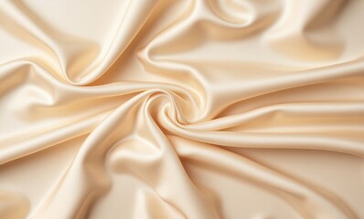 Soft beige satin fabric texture