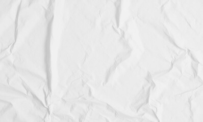 Crinkled white paper texture