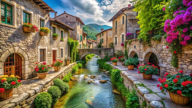 Stunning Borgo di Rasiglia, Italy: Picturesque Village with Water Streams and Stone Houses