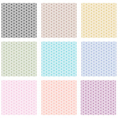 9種の桔梗麻の葉の文様